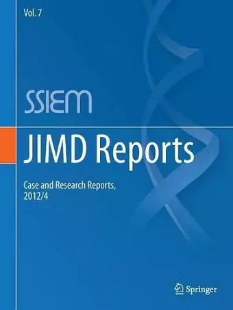 JIMD Reports - Case and Research Reports, 2012/4 cover