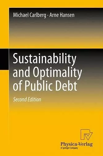 Sustainability and Optimality of Public Debt cover