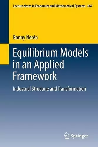 Equilibrium Models in an Applied Framework cover