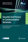 Security and Privacy in Communication Networks cover