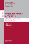 Computer Vision -- ACCV 2012 cover