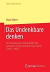 Das Undenkbare denken cover