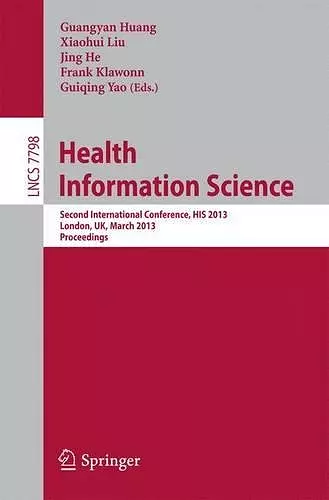 Health Information Science cover