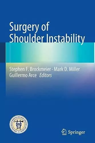 Surgery of Shoulder Instability cover