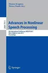 Advances in Nonlinear Speech Processing cover