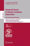 Universal Access in Human-Computer Interaction: User and Context Diversity cover