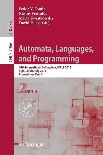 Automata, Languages, and Programming cover