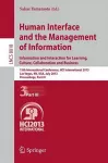 Human Interface and the Management of Information cover