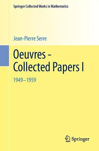 Oeuvres - Collected Papers I cover