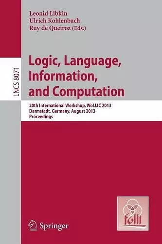 Logic, Language, Information, and Computation cover