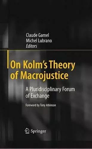 On Kolm's Theory of Macrojustice cover