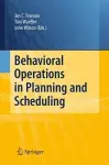 Behavioral Operations in Planning and Scheduling cover