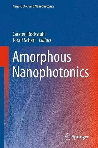 Amorphous Nanophotonics cover