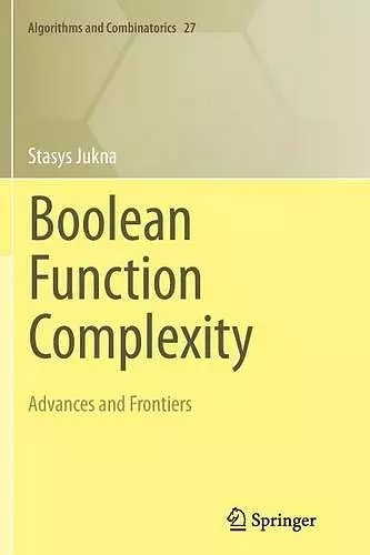 Boolean Function Complexity cover