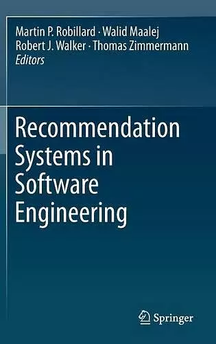 Recommendation Systems in Software Engineering cover