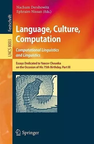 Language, Culture, Computation: Computational Linguistics and Linguistics cover