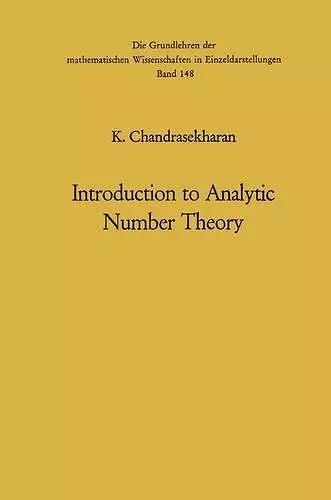 Introduction to Analytic Number Theory cover