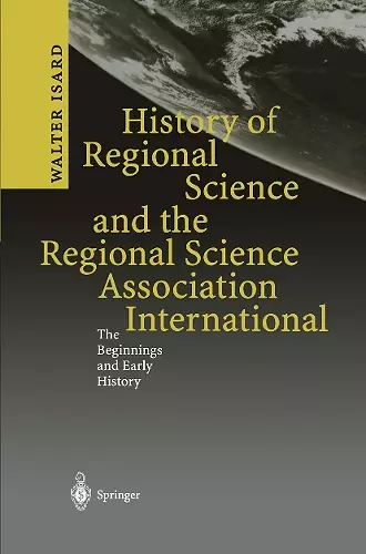 History of Regional Science and the Regional Science Association International cover
