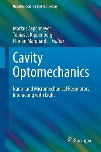 Cavity Optomechanics cover
