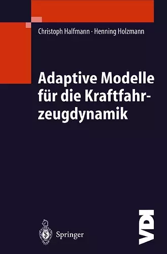 Adaptive Modelle für die Kraftfahrzeugdynamik cover