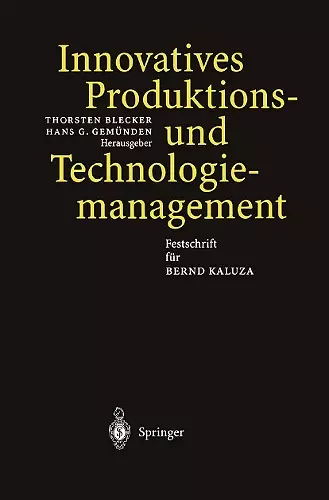 Innovatives Produktions-und Technologiemanagement cover