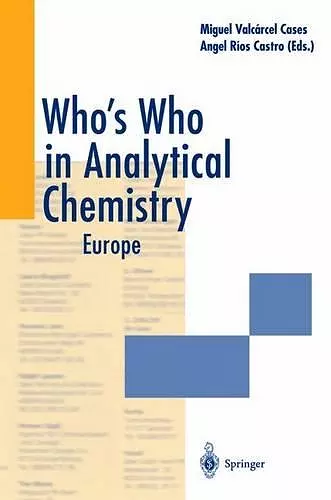 Who’s Who in Analytical Chemistry cover