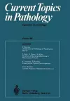 Current Topics in Pathology / Ergebnisse der Pathologie cover