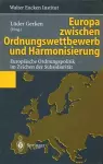 Europa zwischen Ordnungswettbewerb und Harmonisierung cover