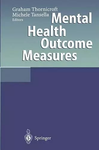 Mental Health Outcome Measures cover