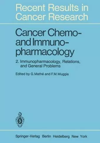 Cancer Chemo- and Immunopharmacology cover