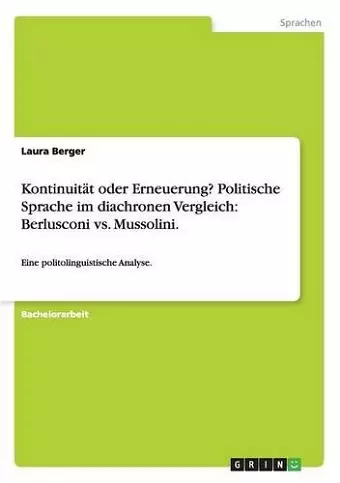 Kontinuität oder Erneuerung? Politische Sprache im diachronen Vergleich cover