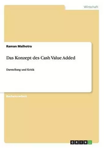 Das Konzept des Cash Value Added cover