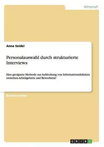 Personalauswahl durch strukturierte Interviews cover