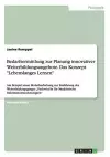 Bedarfsermittlung zur Planung innovativer Weiterbildungsangebote. Das Konzept Lebenslanges Lernen cover