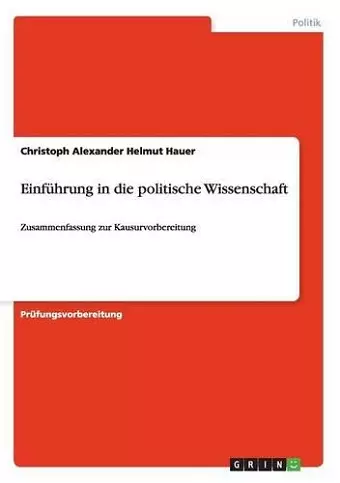 Einführung in die politische Wissenschaft cover