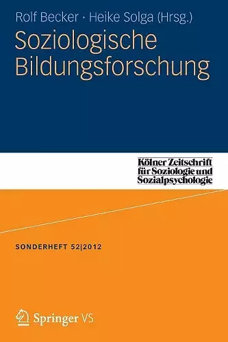 Soziologische Bildungsforschung cover