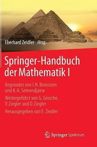 Springer-Handbuch Der Mathematik I cover