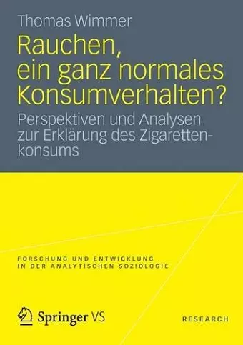 Rauchen, ein ganz normales Konsumverhalten? cover
