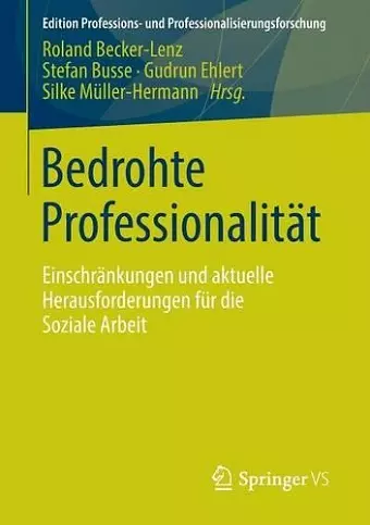 Bedrohte Professionalität cover