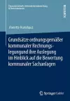 Grundsätze ordnungsgemäßer kommunaler Rechnungslegung und ihre Auslegung im Hinblick auf die Bewertung kommunaler Sachanlagen cover