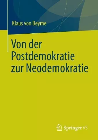 Von der Postdemokratie zur Neodemokratie cover