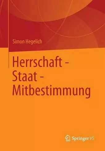 Herrschaft - Staat - Mitbestimmung cover