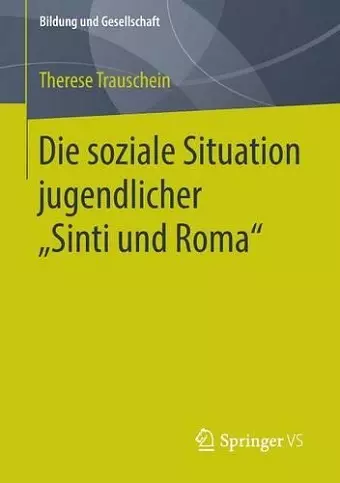 Die soziale Situation jugendlicher „Sinti und Roma“ cover