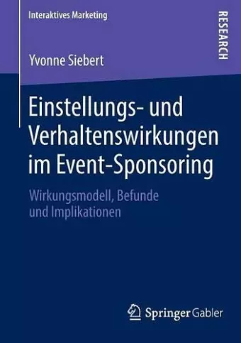 Einstellungs- und Verhaltenswirkungen im Event-Sponsoring cover