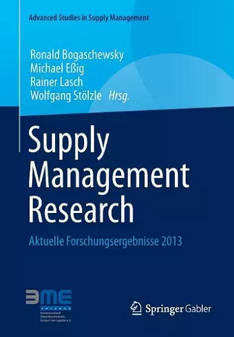Supply Management Research cover