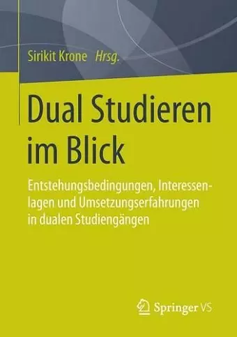 Dual Studieren im Blick cover