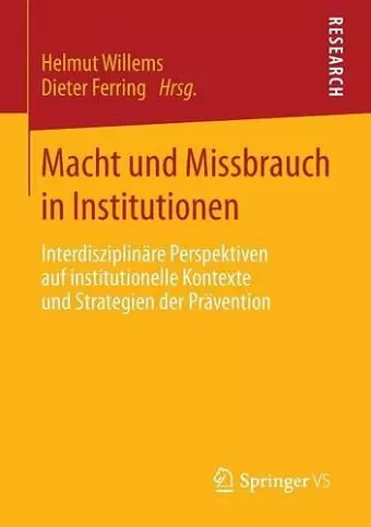 Macht und Missbrauch in Institutionen cover