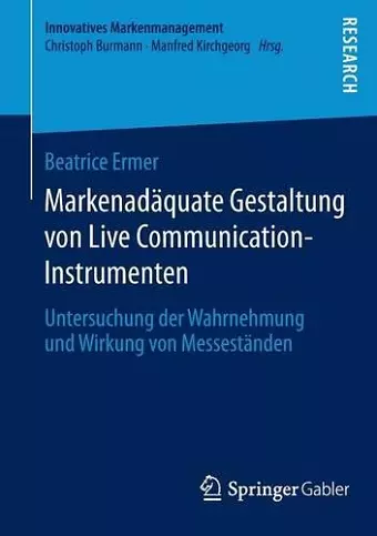 Markenadäquate Gestaltung von Live Communication-Instrumenten cover