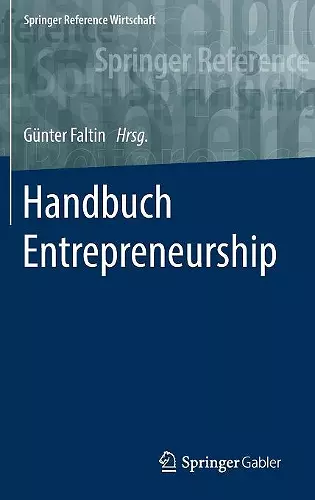 Handbuch Entrepreneurship cover