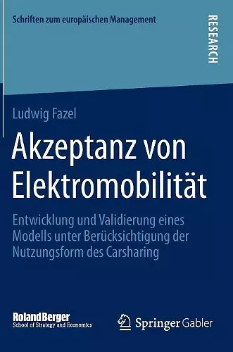 Akzeptanz von Elektromobilität cover